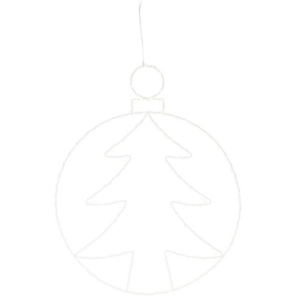 Vianočná závesná LED dekorácia Kerstball Tree 250 LED, 48 cm